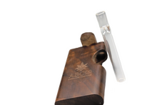 Load image into Gallery viewer, glass one hitter and wood dugout
