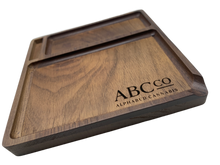 Load image into Gallery viewer, ABC Co - Walnut Wood Rolling Tray
