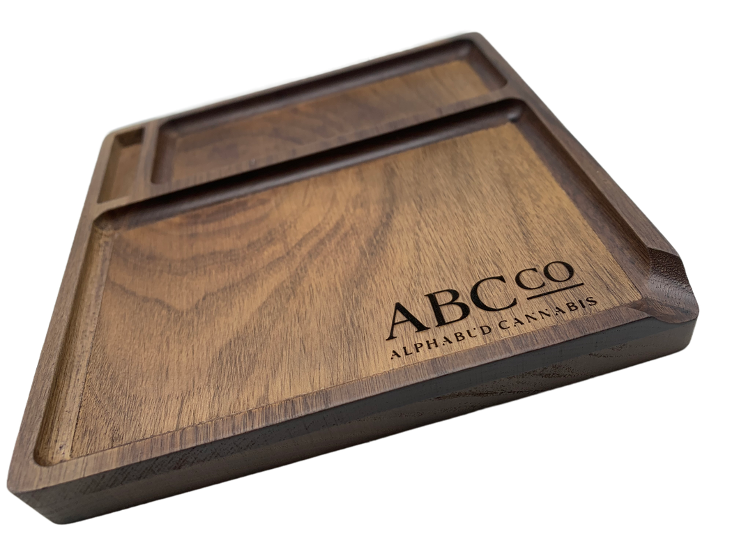 ABC Co - Walnut Wood Rolling Tray